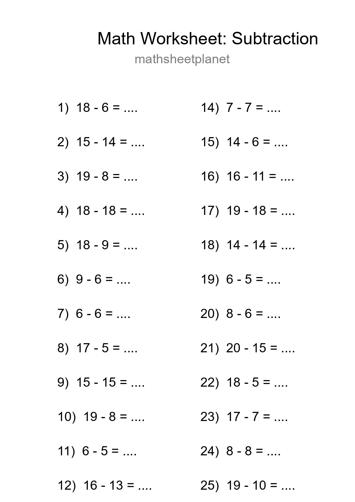 Free 26 Subtraction Math Worksheet For Grade 2 With Answers - Part 162